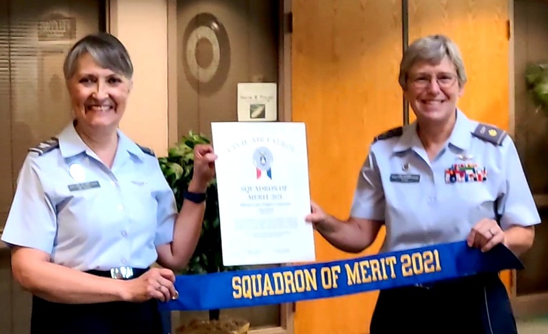 Spirit Squadron presented with the Squadron of Merit 2021 Award