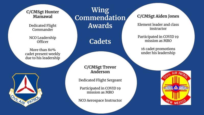 Not only do our cadets serve as instructors or role models of leadership, but they also serve in Wing missions as radio operators or ground team members.